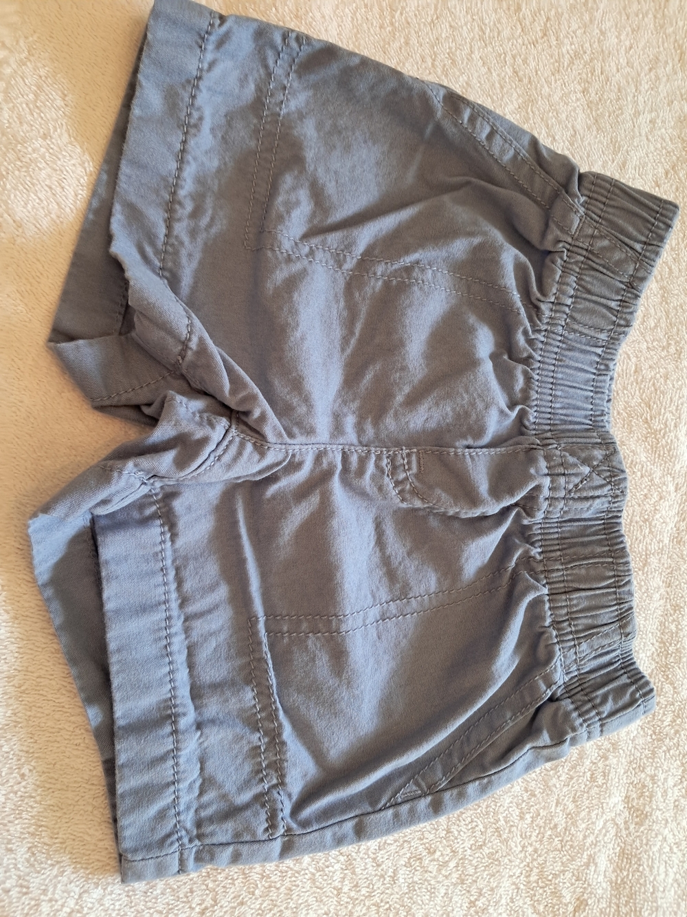 Carter's Lightweight Elastic-Waist Gray Athletic Shorts